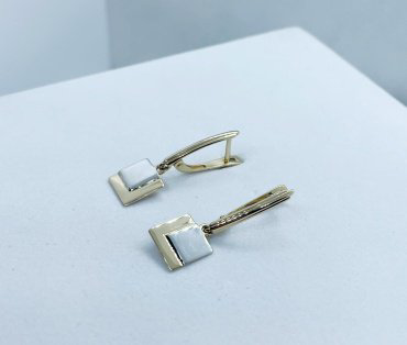 Серьги Династия 019842-4002 вес 1.9 г золото, без вставок купить,NaN