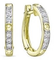 Серьги КЮЗ Дельта л1206824 вес 2.6 г золото, фианит купить,NaN