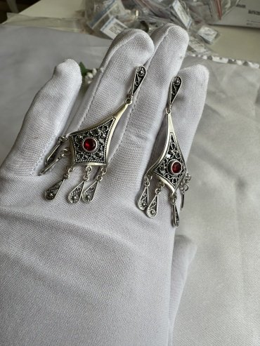 Серьги Кристалл-L С/25/60 вес 13.73 г серебро, фианит купить,NaN