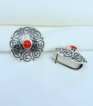 Серьги Кристалл-L С-35-77 вес 8.25 г серебро, эмаль купить,NaN