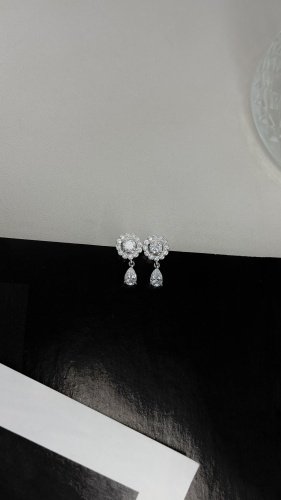 Серьги АЛЬКОР 02-2935_00КЦ-00 вес 2.8 г серебро, фианит купить,15840