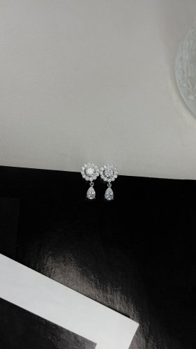 Серьги АЛЬКОР 02-2935_00КЦ-00 вес 2.8 г серебро, фианит купить,15840