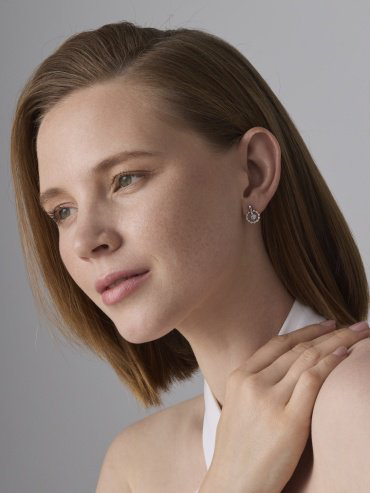Серьги АЛЬКОР 02-4908_00СВ-00 вес 2.5 г серебро, фианит купить,19480