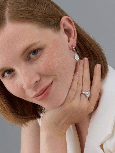Серьги АЛЬКОР 02-4630_00КЦ-00 вес 4.8 г серебро, фианит купить,NaN