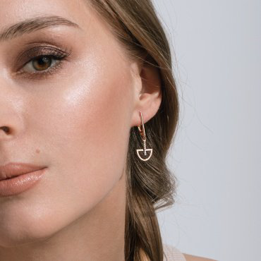 Серьги Династия 500092-1102 вес 1.7 г золото, фианит купить,115600