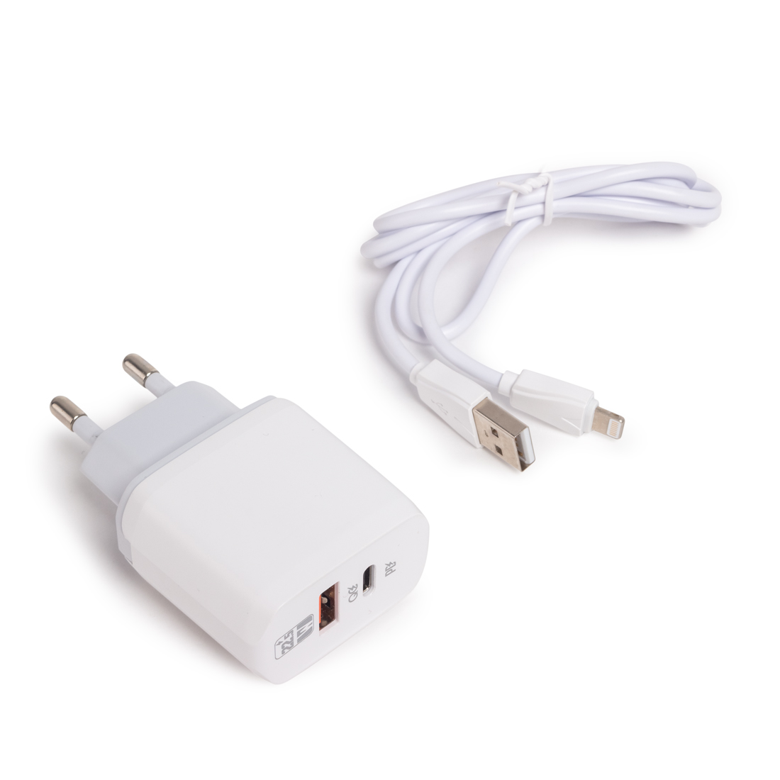 Зарядное устройство Ldnio A2421C 22.5W USB/USB Lightning белое купить,NaN