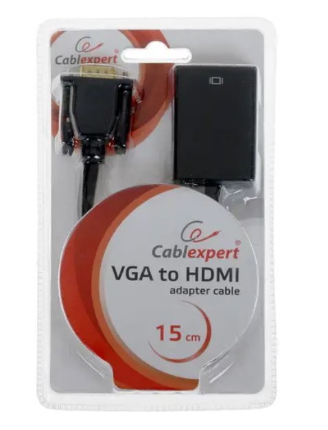 Конвертер Cablexpert A-VGA-HDMI-01 черный купить,0