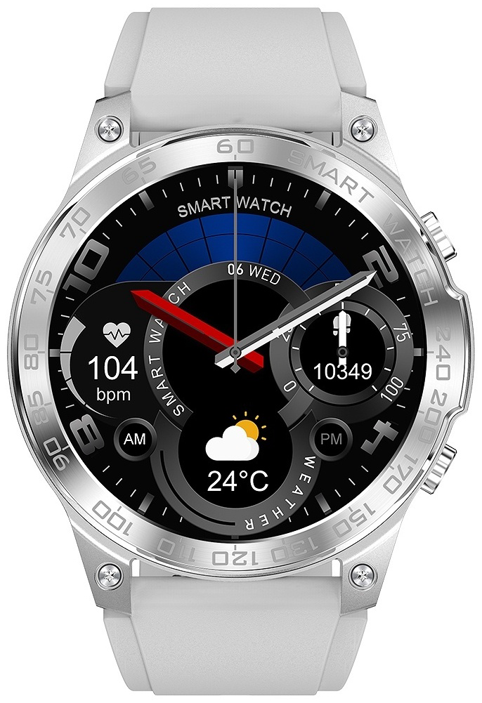 Смарт-часы Snel Watch Zenith 49 мм серебристый-белый