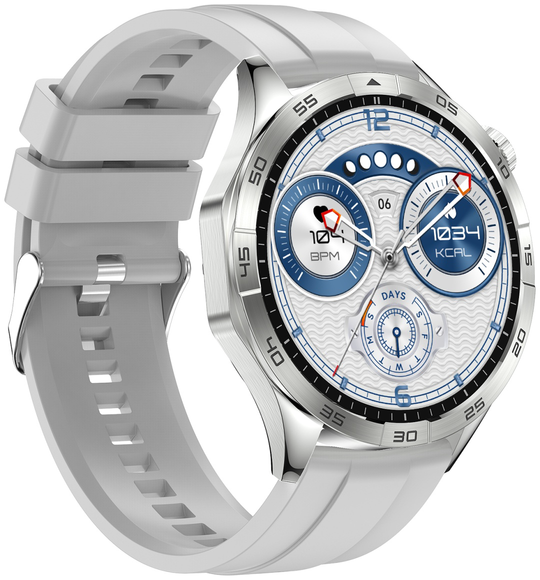Смарт-часы Snel Watch Way 47 мм серебристый-серый купить,NaN