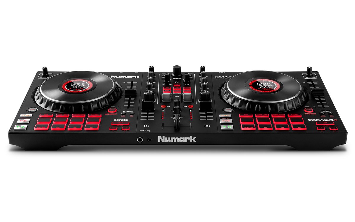 DJ контроллер Numark Mixtrack Platinum FX черный купить,0