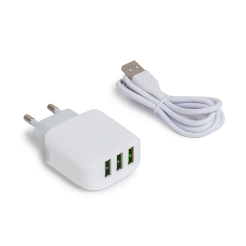 Зарядное устройство Ldnio A3312 USB-Lightning белое