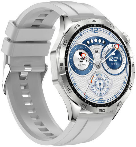 Смарт-часы Snel Watch Way 47 мм серебристый-серый