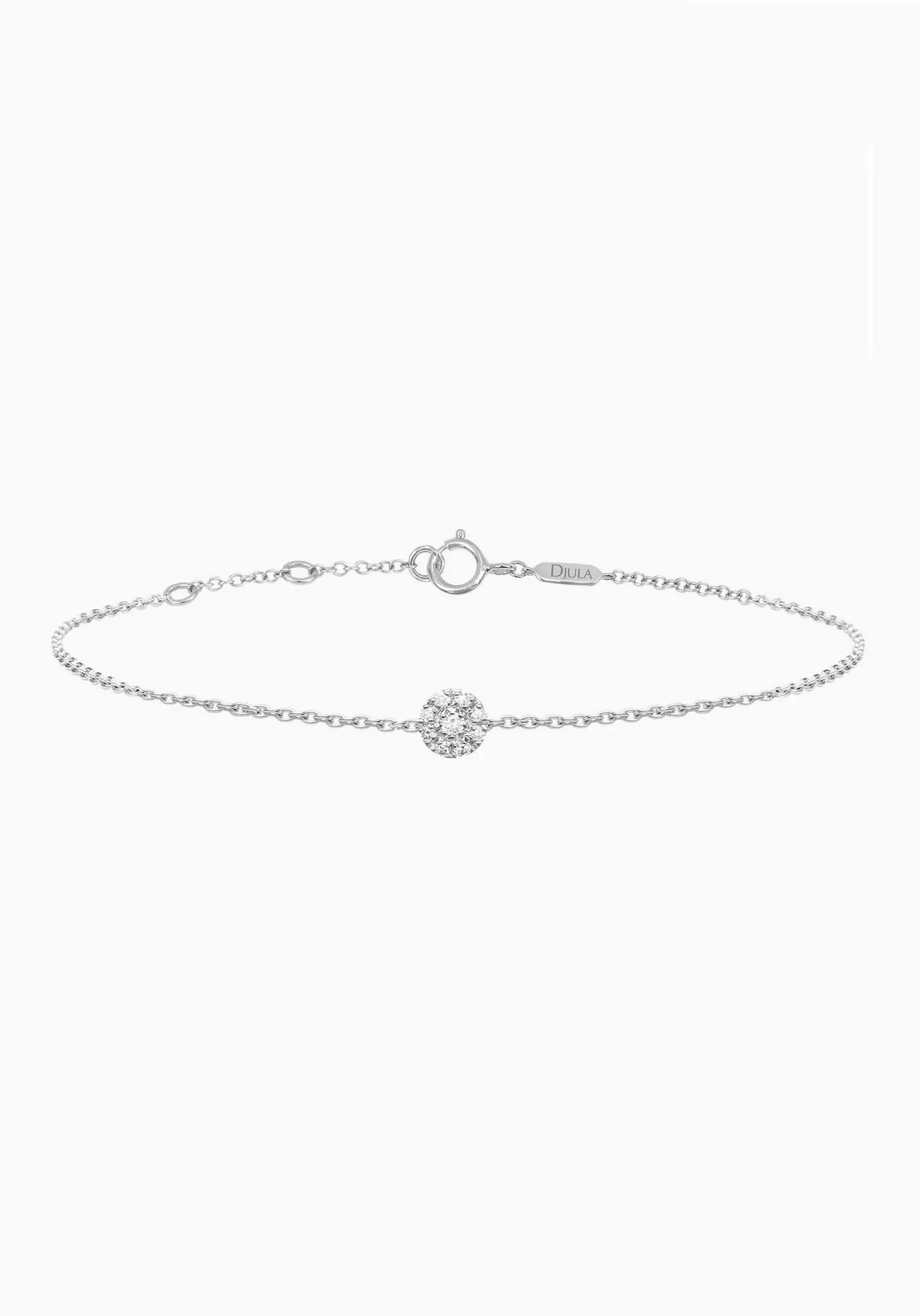Браслет Djula 1254 18,5р 0,55гр 0,04ct. купить,NaN