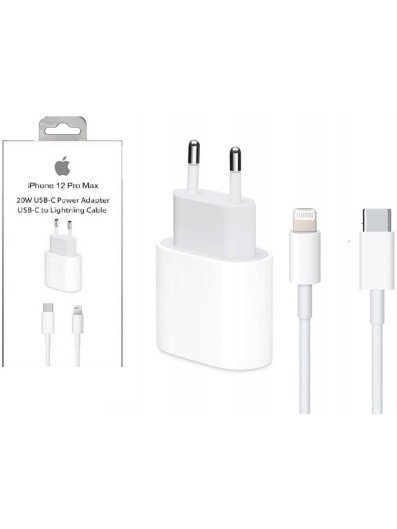 Адаптер питания Apple 20W для Iphone 12 Pro Max белый