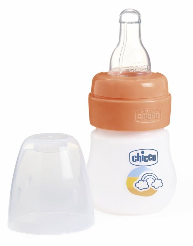 Бутылочка Chicco Micro 60 мл оранжевая купить,NaN