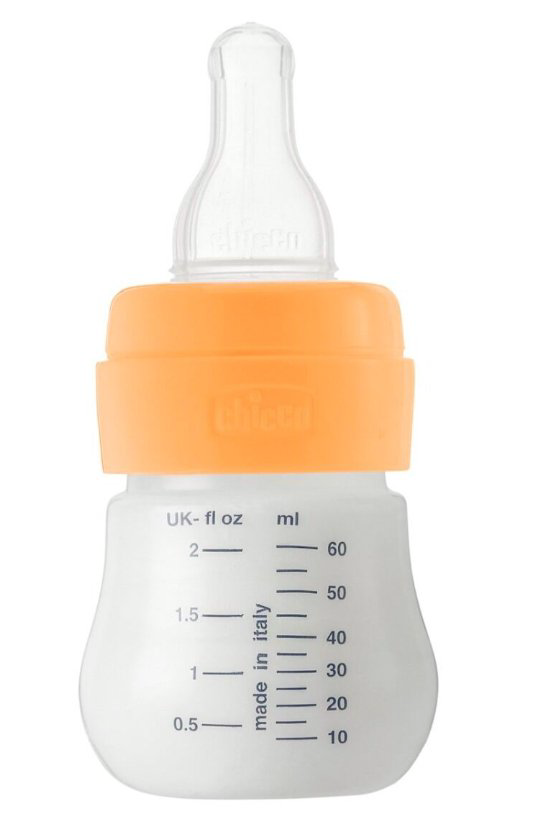 Бутылочка Chicco Micro 60 мл оранжевая купить,NaN