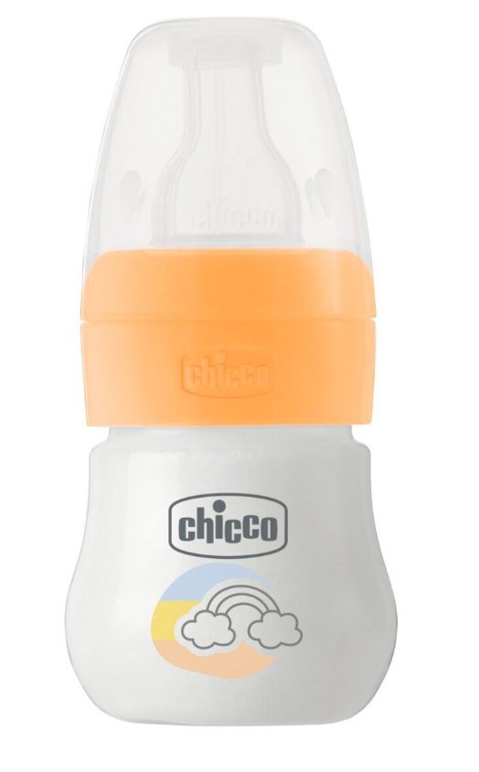 Бутылочка Chicco Micro 60 мл оранжевая купить,NaN