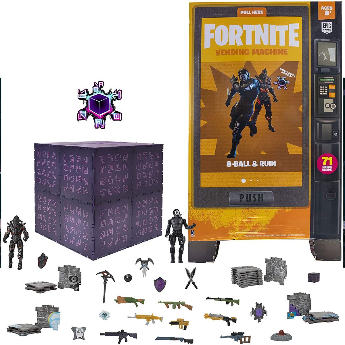 Игровой набор Fortnite   Торговый автомат с 2 фигурками и 75 аксессуарами  купить,NaN