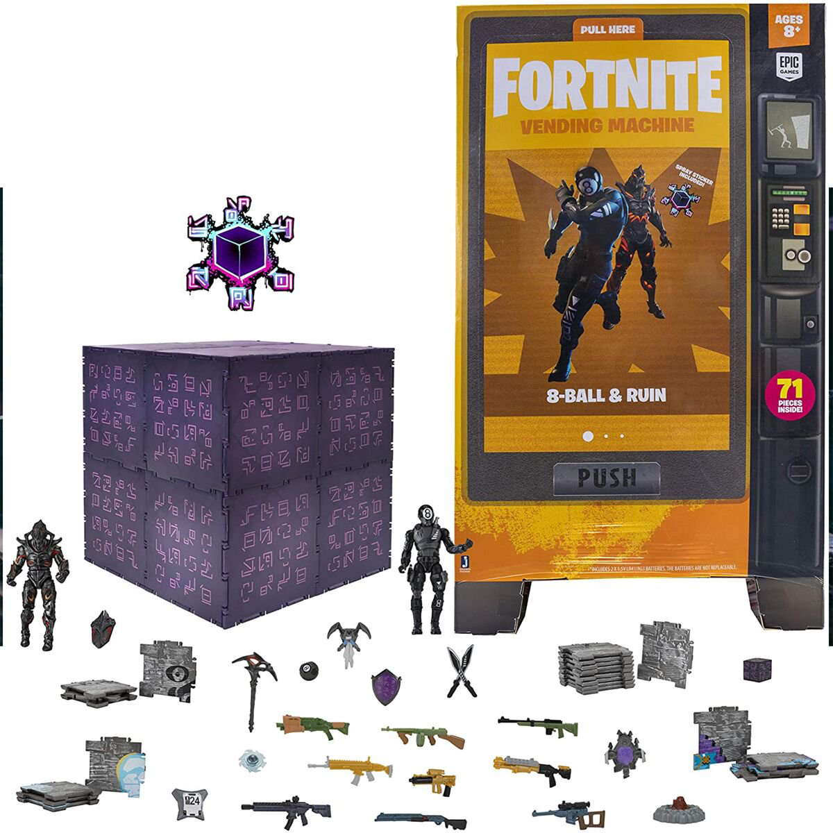 Игровой набор Fortnite   Торговый автомат с 2 фигурками и 75 аксессуарами  купить,NaN