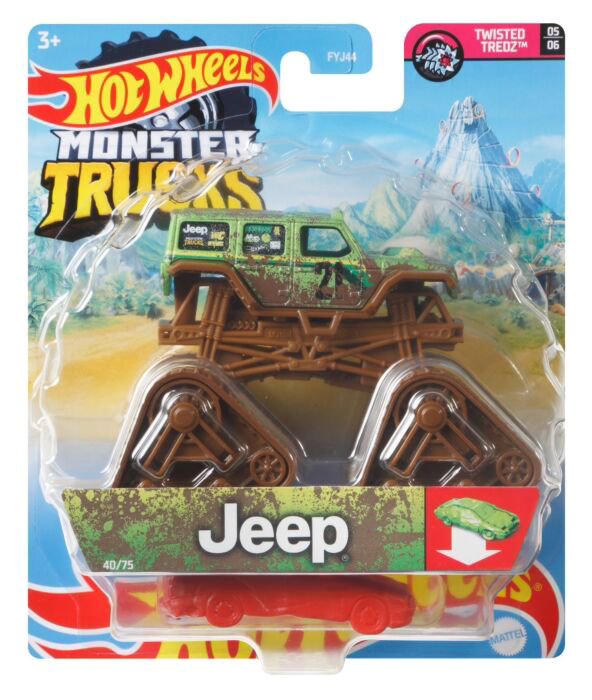 Машинка Hot Wheels Monster Trucks 1:64 Jeep  FYJ44/GTH75 купить,NaN