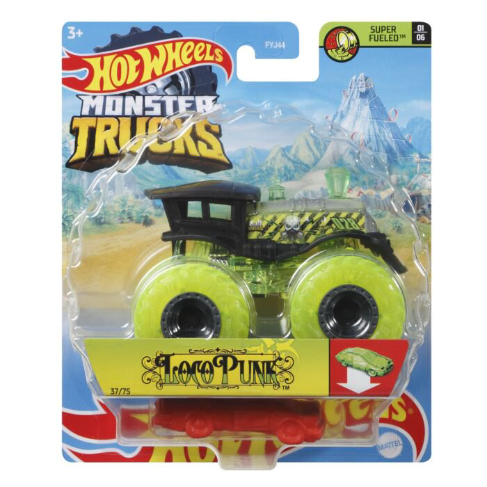 Машинка Hot Wheels Monster Trucks 1:64 LocoPunk FYJ44/GWK09 купить,NaN