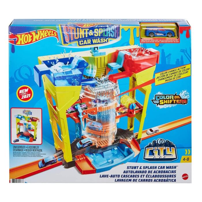 Игровой набор Hot Wheels City Автомойка трюки и брызги купить,NaN