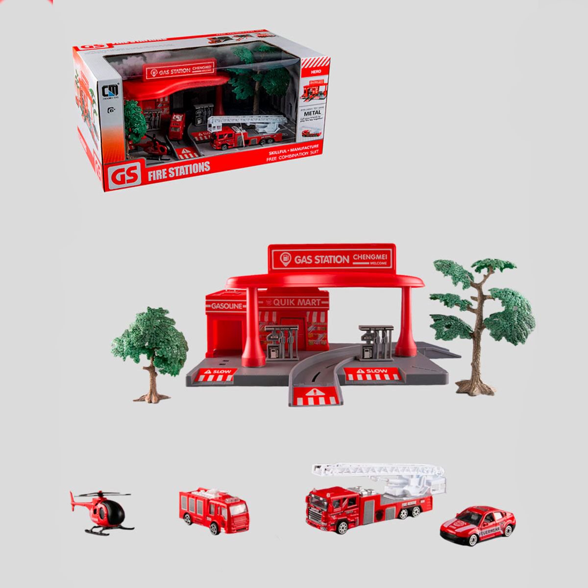 Игровой набор GS Автозаправка Fire Engine  CM559-12D купить,NaN