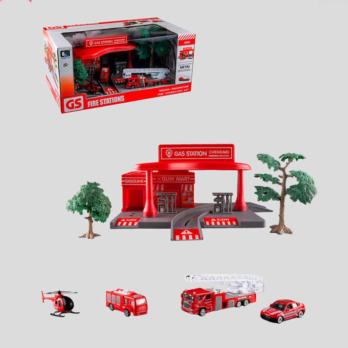 Игровой набор GS Автозаправка Fire Engine  CM559-12D купить,NaN