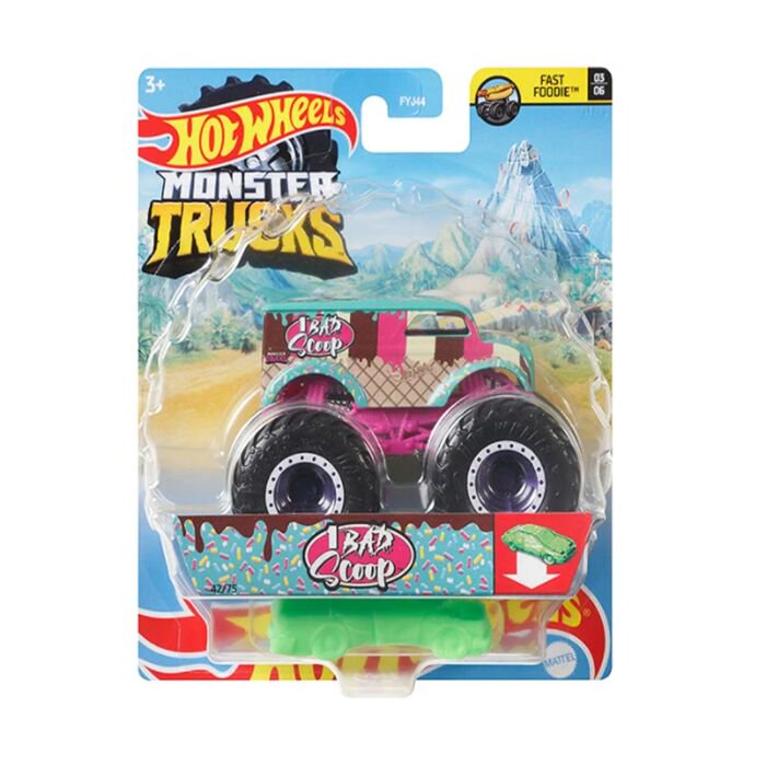 Машинка Hot Wheels Monster Trucks 1:64 Bad Scoop FYJ44/GTH78 купить,NaN
