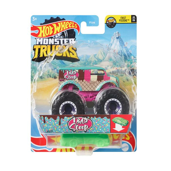Машинка Hot Wheels Monster Trucks 1:64 Bad Scoop FYJ44/GTH78 купить,NaN