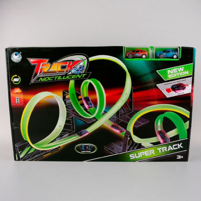 Трек Global Toys + 2 машинки 39 деталей купить,NaN