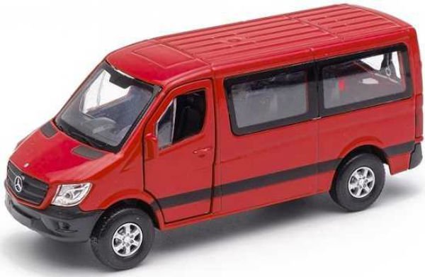 Фургон Welly 1:50 Mercedes-Benz Sprinter красный купить,NaN