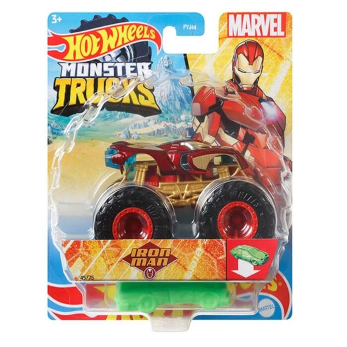 Машинка Hot Wheels Monster Trucks 1:64  Iron Man FYJ44/GWK22 купить,NaN