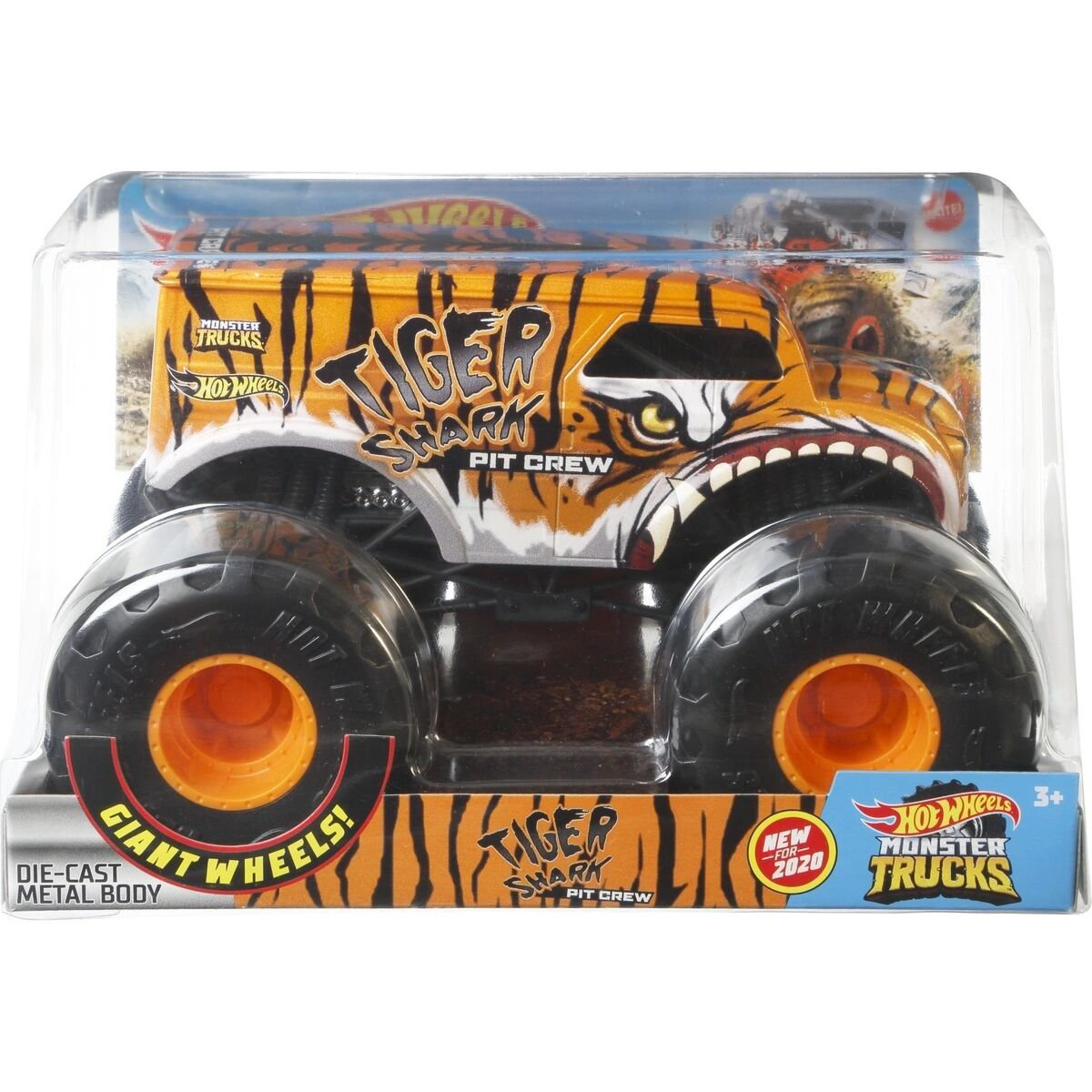 Машинка Hot Wheels Monster Trucks 1:24 Tiger Shark FYJ83/GJG79 купить,NaN