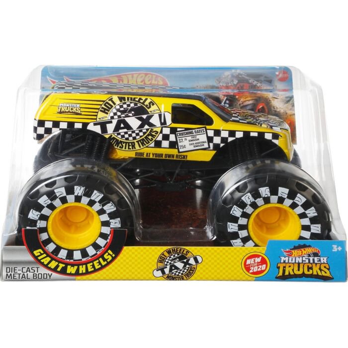 Машинка Hot Wheels Monster Trucks 1:24 Taxi FYJ83/GJG77 купить,NaN