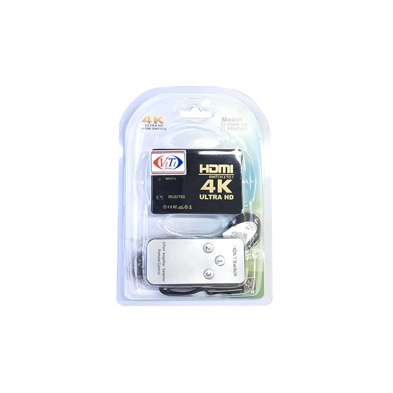 Переключатель ViTi HDSW-301S черный купить,4727