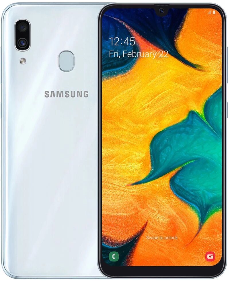 Смартфон Samsung Galaxy A30 32Gb White купить,NaN