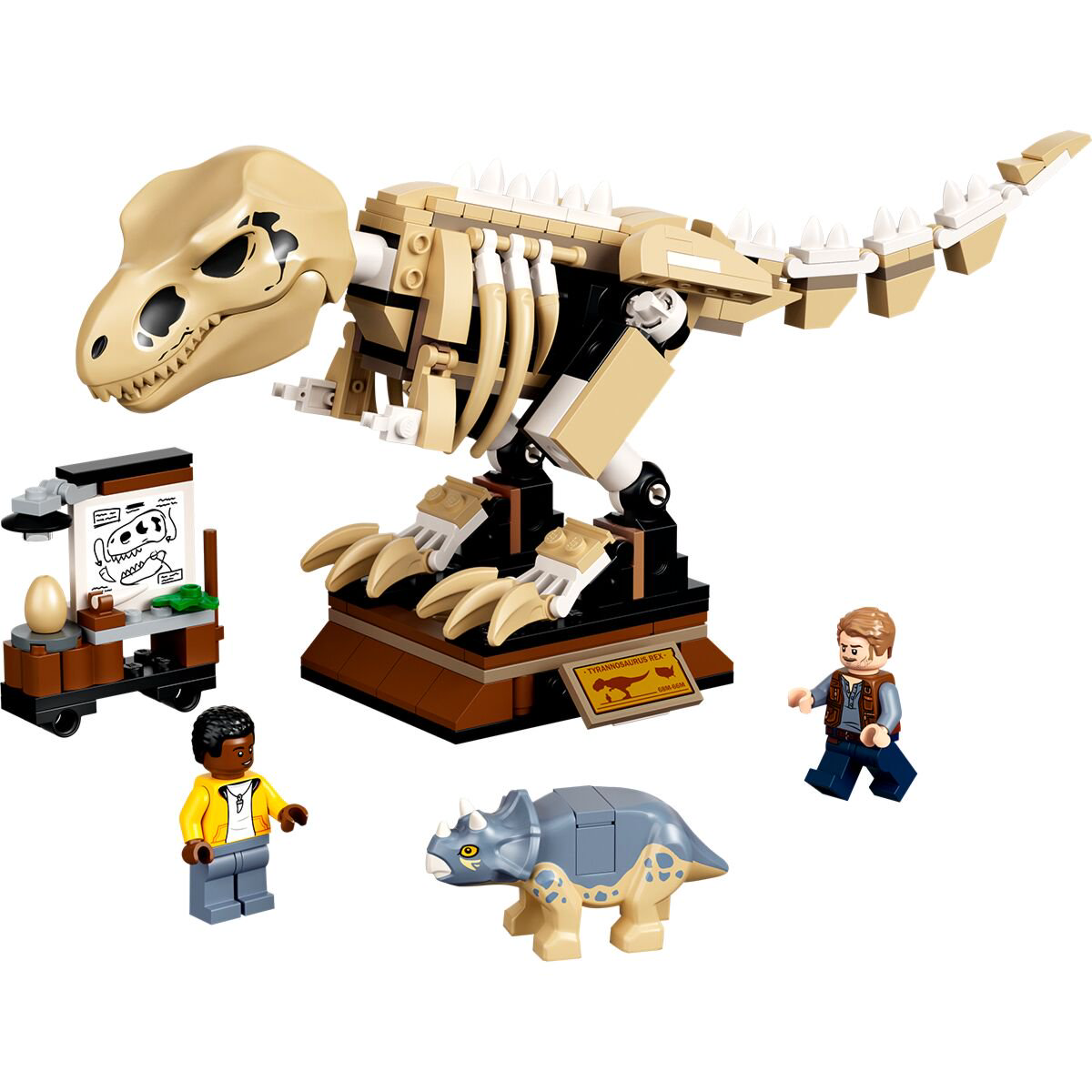 Конструктор Lego Jurassic World Скелет тираннозавра на выставке   76940