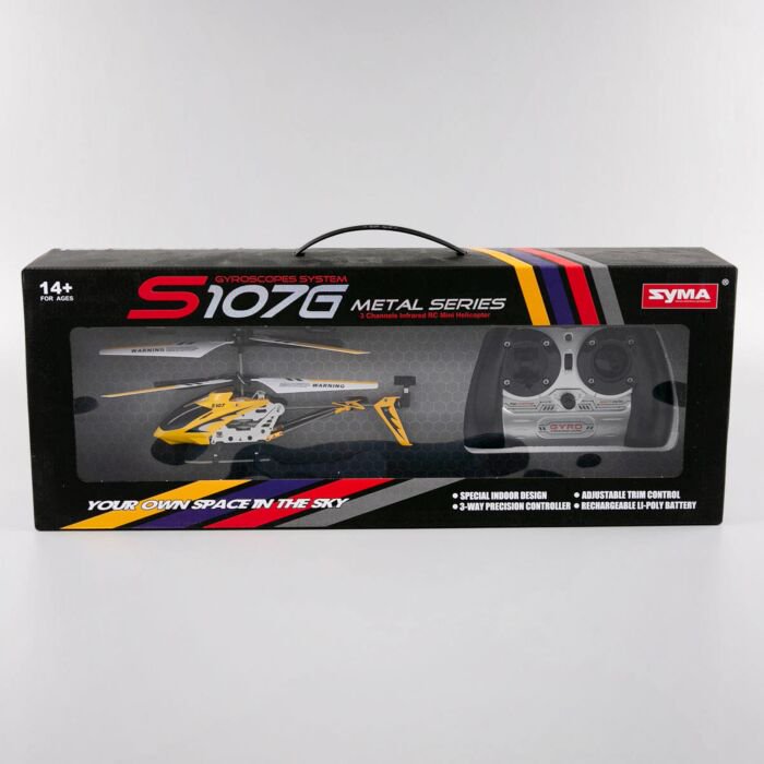 Вертолет Syma S107G желтый