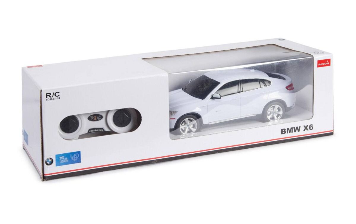 Машинка Rastar BMW X6 31700W 1:24 белая купить,NaN