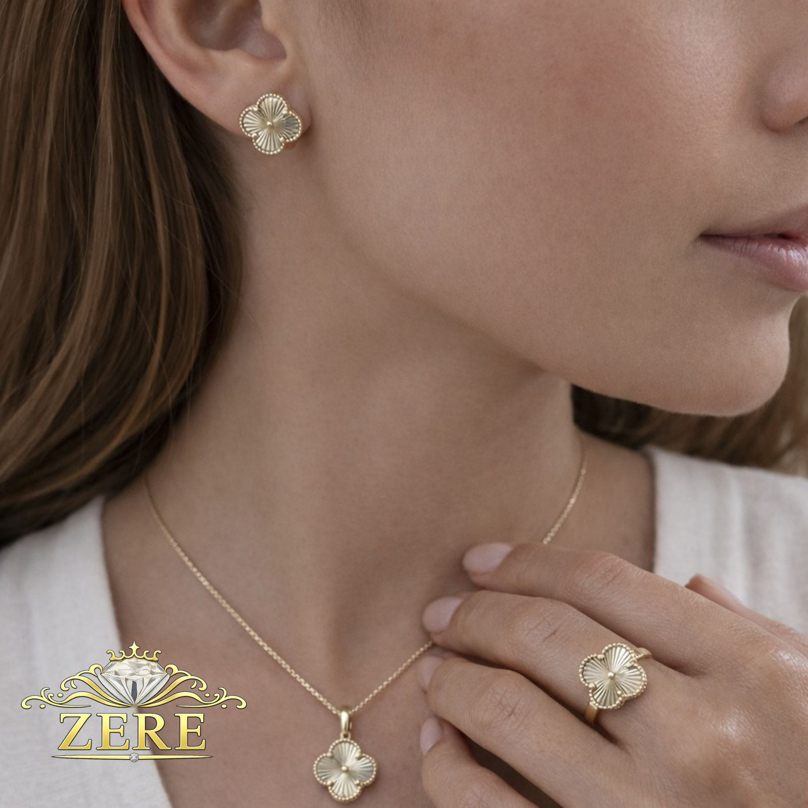 Комплект Zere ZR220231 золото 11.59гр купить,956904