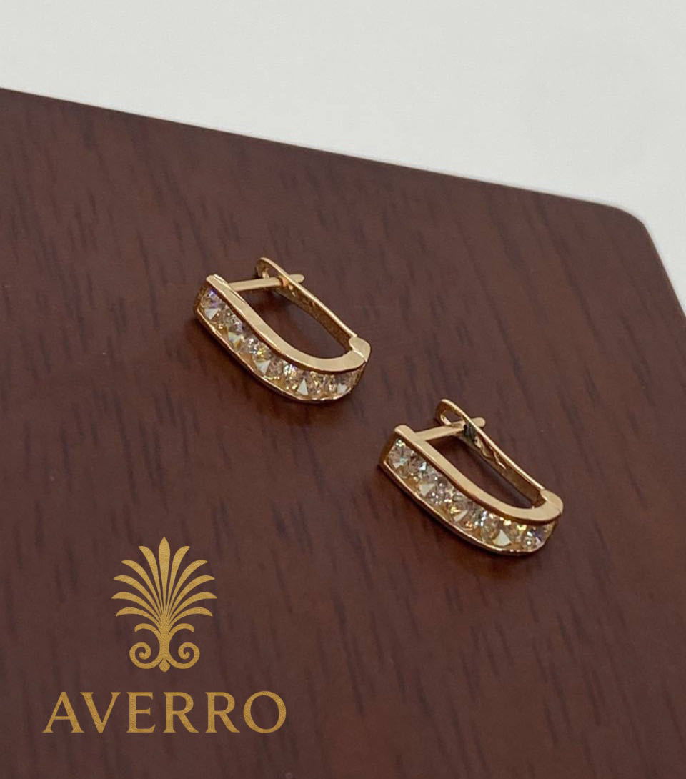 Серьги Averro Av1201202619 золото 0.85гр купить,NaN