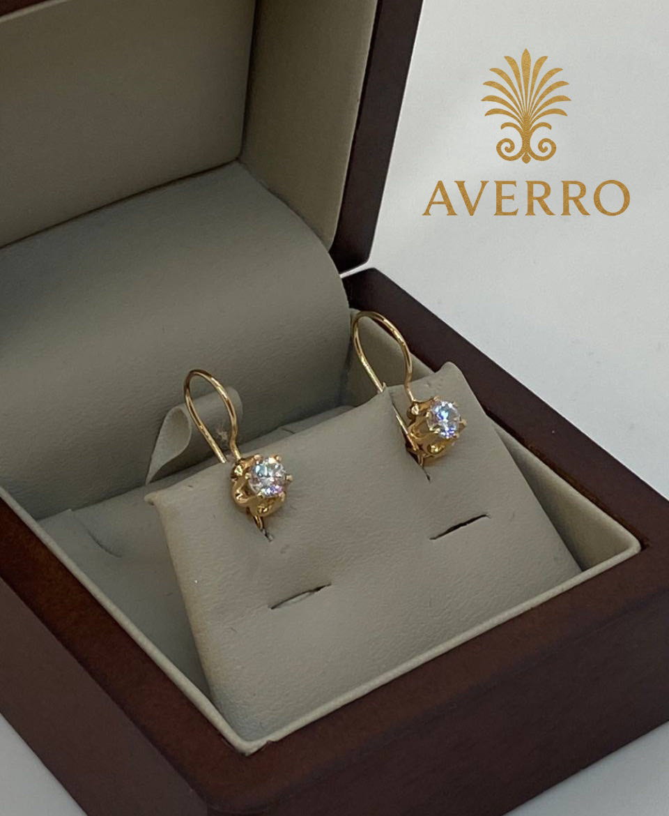 Серьги Averro Av1201202636 золото 1.02гр купить,NaN