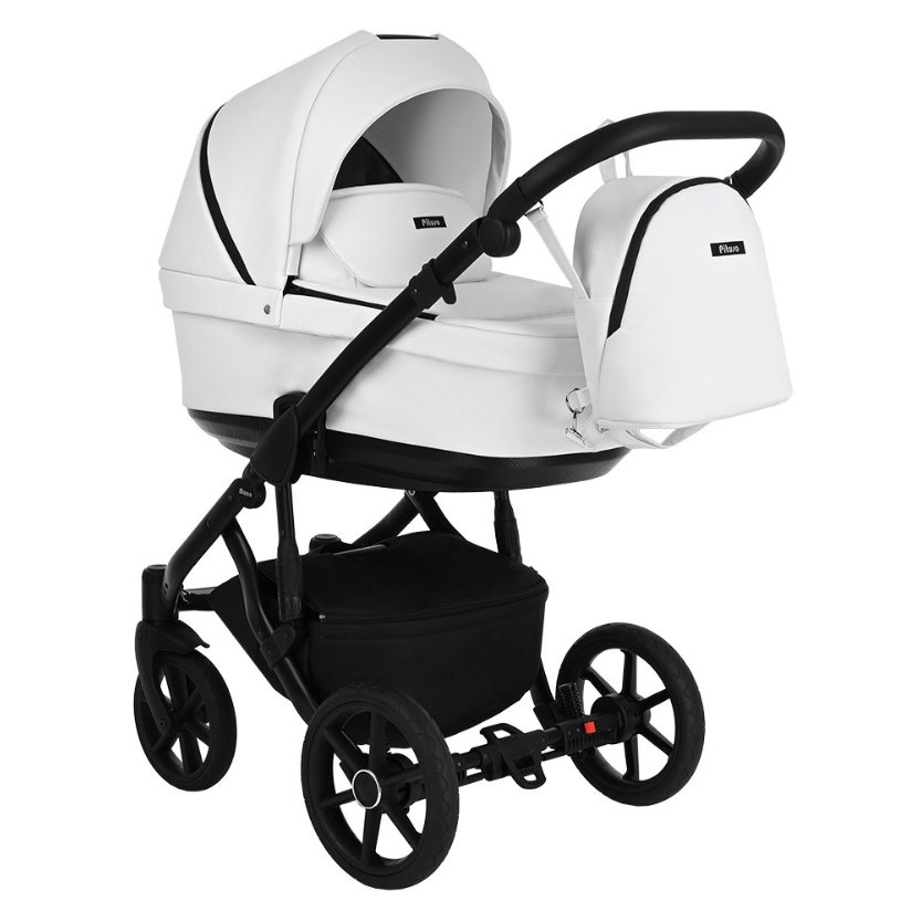 Коляска Pituso 2в1 Moon M025 Кожа White купить,NaN