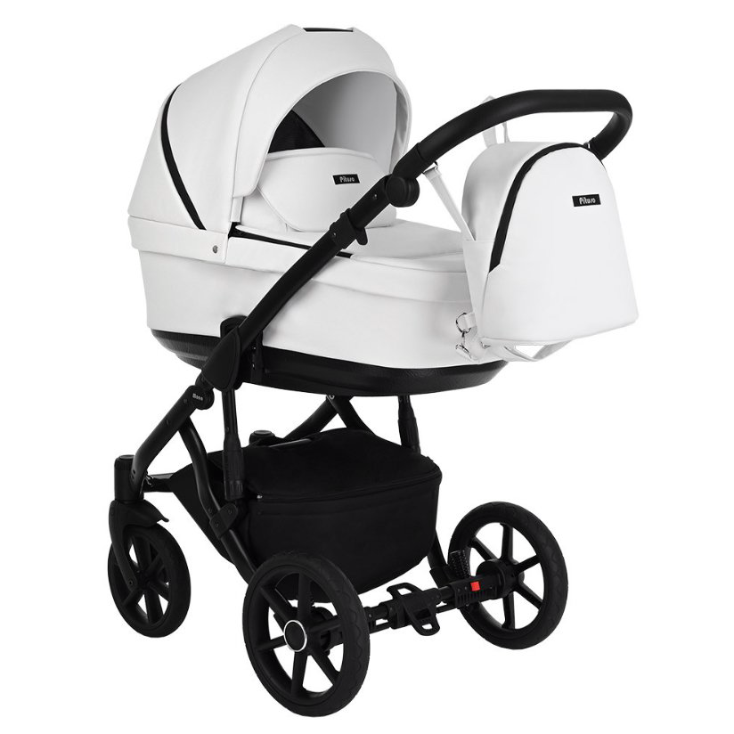 Коляска Pituso 2в1 Moon M025 Кожа White купить,NaN