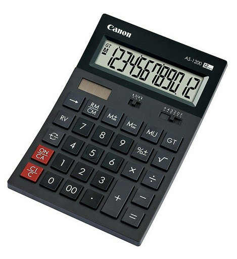 Калькулятор Canon AS-1200 4599B001 черный