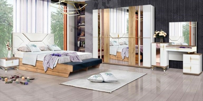 Спальный гарнитур Elegant Бриелла 6Д белый