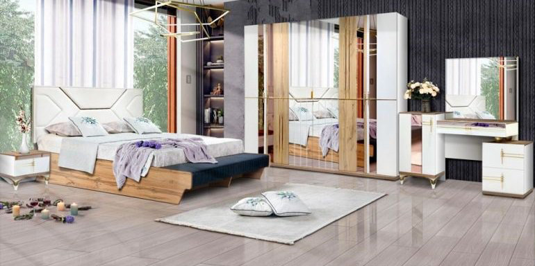 Спальный гарнитур Elegant Бриелла 6Д белый