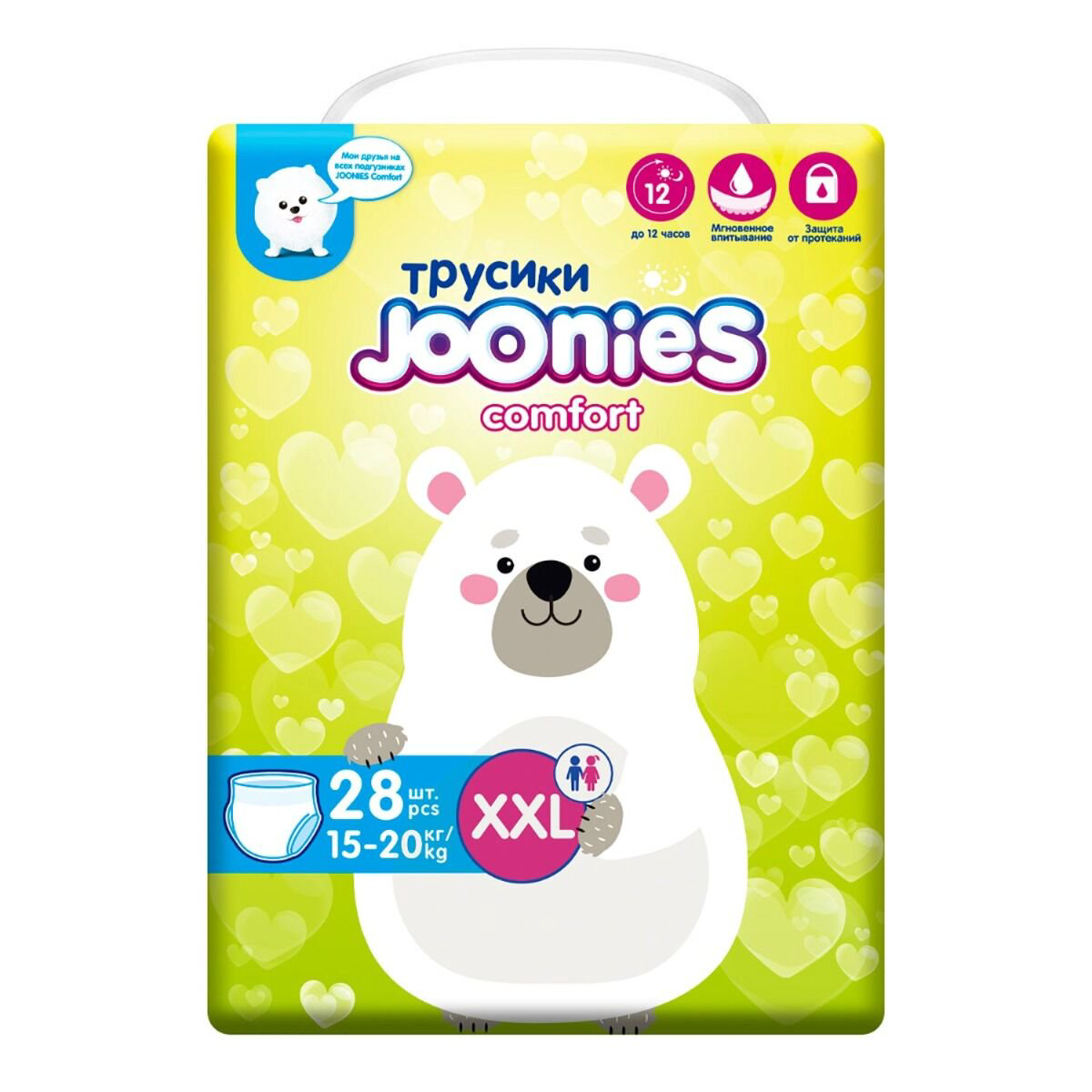 Подгузники-трусики Joonies Comfort  XXL 15-20кг 28шт  купить,NaN