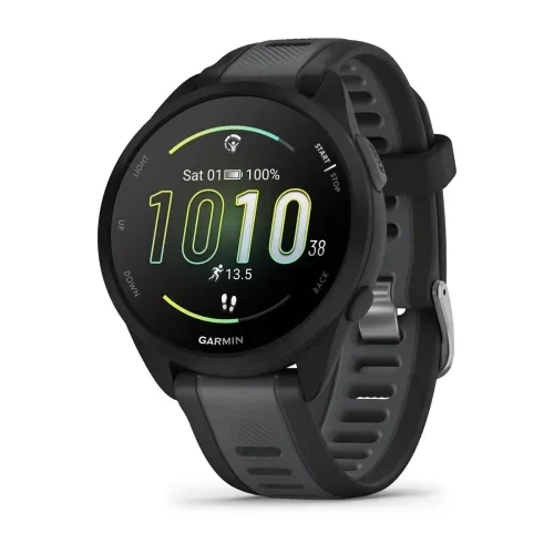 Смарт-часы Garmin Forerunner 165 Music Black Slate Grey 010-02863-30 43мм черно-серый
